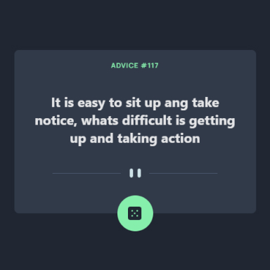 Advice Generator app screenshot